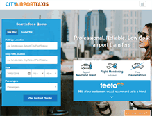 Tablet Screenshot of city-airport-taxis.com